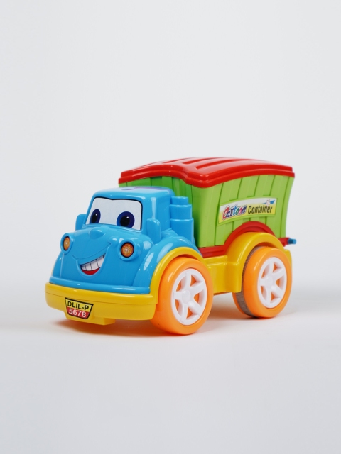 

UNITED AGENCIES Kids Green & Orange Cartoon Container Truck