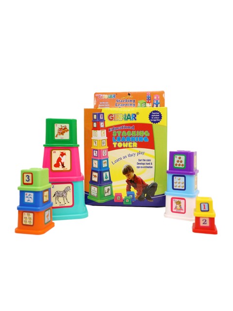 

UNITED AGENCIES Kids Multi-Coloured Stacking Learning Tower