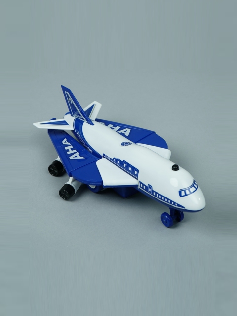 

UNITED AGENCIES Kids White & Blue Plastic AHA Aeroplane