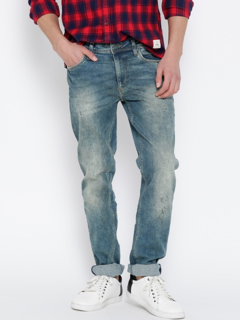 

Jack & Jones Men Blue Tim Slim Fit Low-Rise Stretchable Jeans