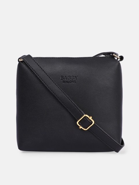 

Bagsy Malone Black PU Structured Sling Bag