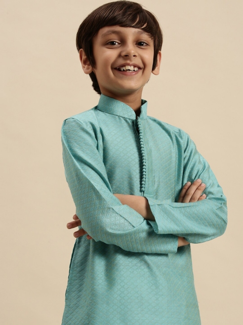 

Sanwara Boys Blue Pastels Kurta