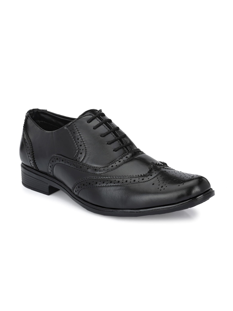 

mr.wonker Men Black Solid Formal Derbys