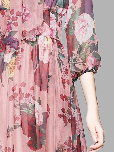 

JC Collection Multicoloured Floral A-Line Dress, Multi