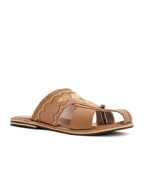 

Khadims Men Brown Comfort Sandals