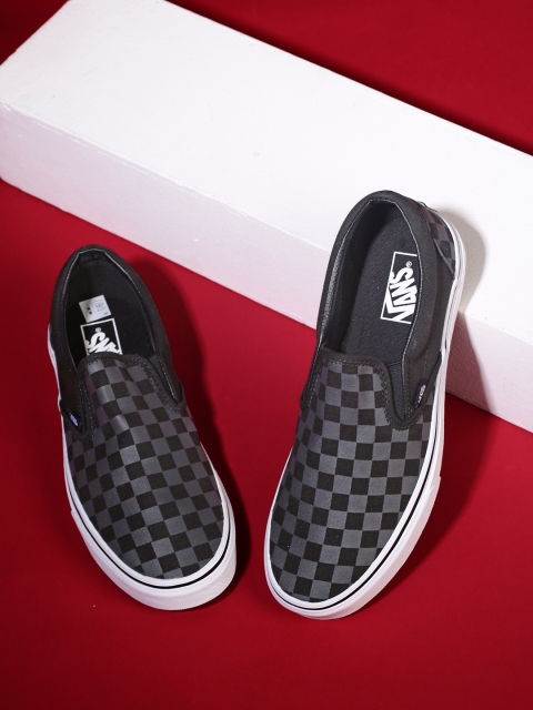Vans Unisex Black Printed Classic Slip-On Sneakers available at myntra for Rs.1949