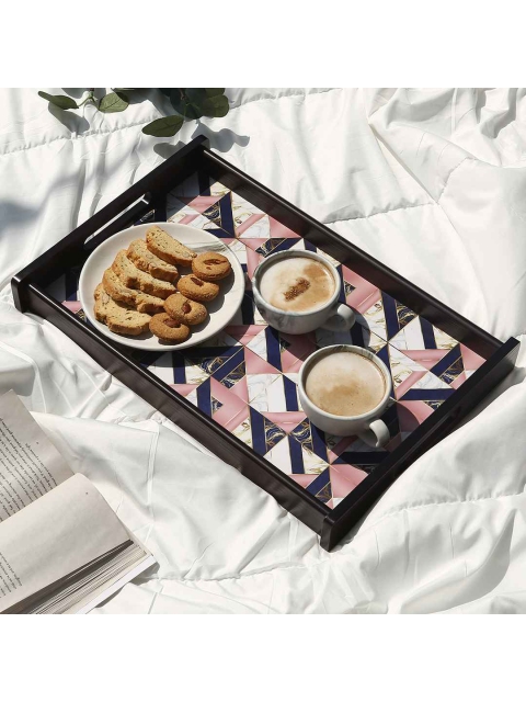 

Wonderchef Brown & Purple Medium Casablanca Marble Mosiac Medium Tray
