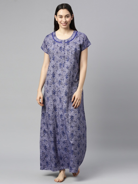 

GOLDSTROMS Blue Printed Maxi Nightdress