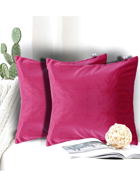 

aRDENMEAD Pink Set of 2 Reversible Square Cushion Covers
