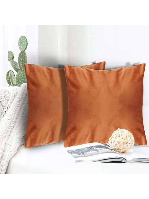 

aRDENMEAD Rust Set of 2 Square Cushion Covers