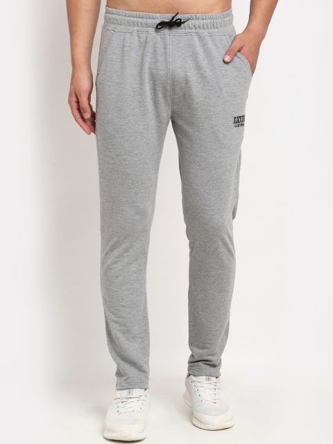 

Club York Men Grey Solid Track Pants