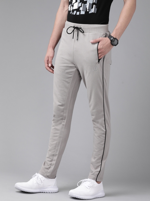 

Van Heusen Flex Men Grey Solid Track Pants