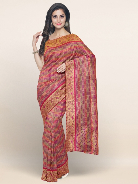 

Pothys Purple & Green Woven Design Art Silk Saree