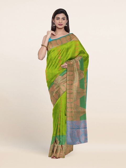 

Pothys Green & Blue Woven Design Zari Art Silk Saree