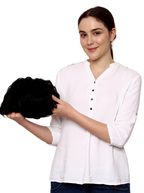 

thrift bazaar Women Natural Black Small Cut Wig