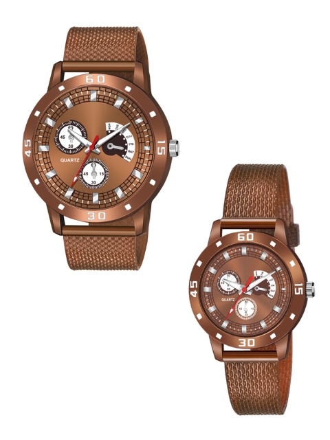 

HAPPY KHAJANA Brown Watch Gift Set Combo_539_3021