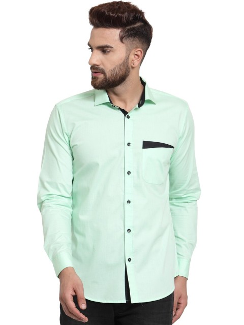 

WESTCLO Men Green Slim Fit Casual Shirt