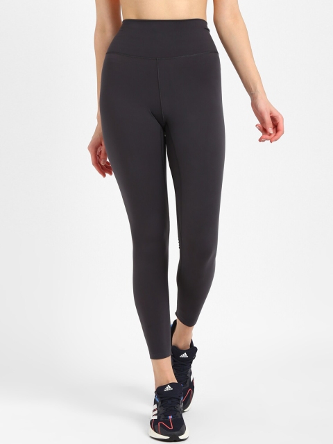 

ADIDAS Women Grey Solid Ankle-Length Tights