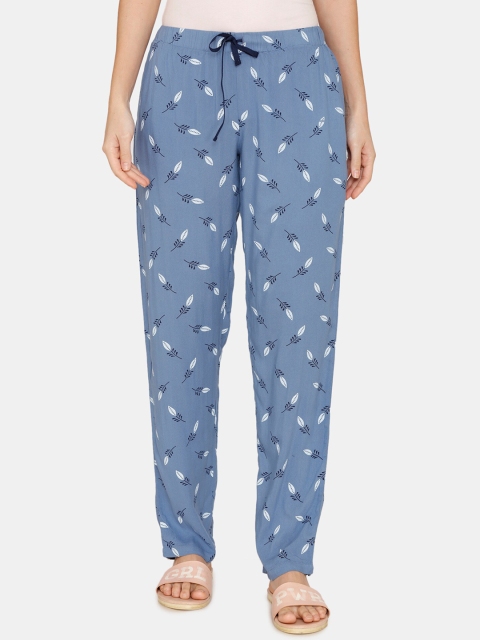 

Coucou by Zivame Women Blue Printed Lounge Pants