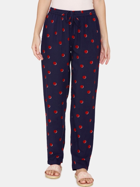 

Coucou by Zivame Blue Cotton Printed Pyjamas