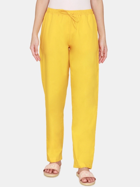 

Coucou by Zivame Women Yellow Pure Cotton Lounge Pants