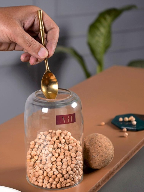 

THE ARTMENT Minimalist Clear Glass Storage Containers, Transparent