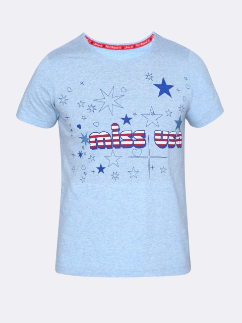 

Jockey Girls Blue Printed T-shirt