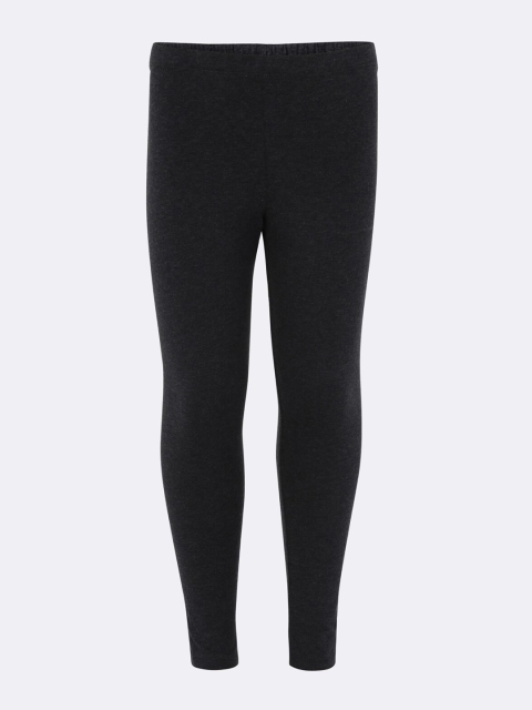 

Jockey Girls Black Solid Slim-Fit Cotton Jeggings