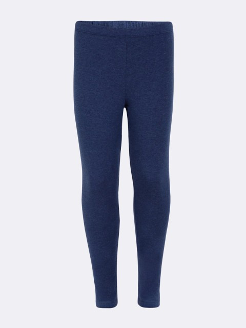 

Jockey Girls Blue Solid Slim-Fit Leggings