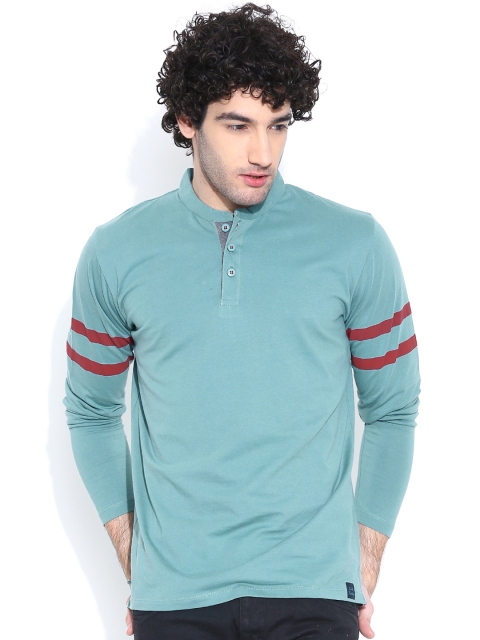

CULT FICTION Men Blue Solid T-shirt