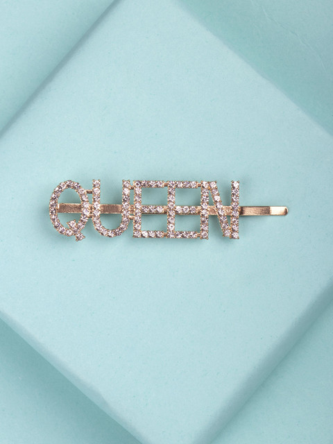 

Arendelle Girls Gold-Toned Embellished Alligator Hair Clip