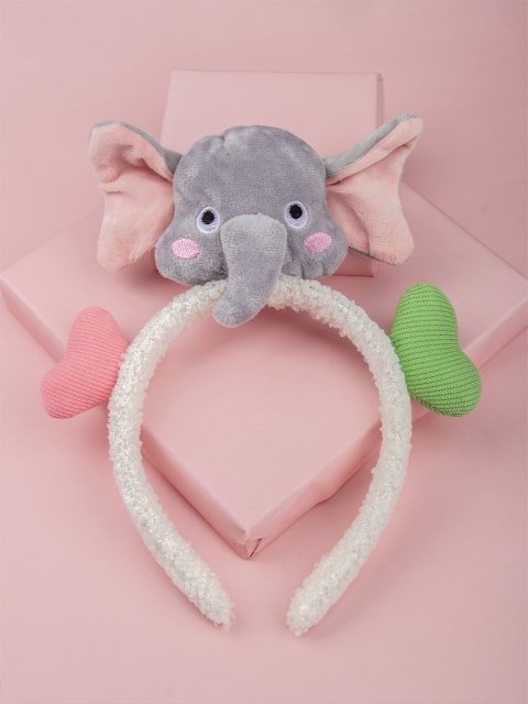 

Arendelle Girls Grey & White Stuffed Elephant Hairband