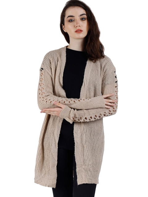 

NoBarr Women Beige Longline Shrug