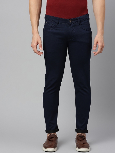 

Code 61 Men Navy Blue Skinny Fit Low-Rise Stretchable Jeans
