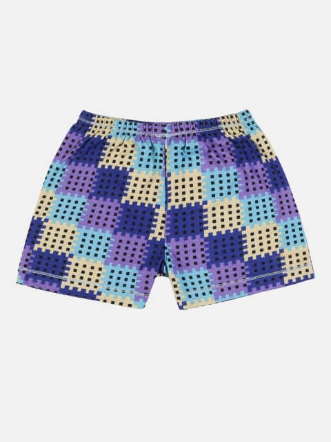 

UrGear Girls Blue Printed Yoga Shorts