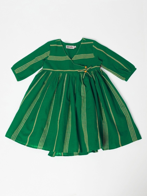 

Fabindia Green Striped Dress