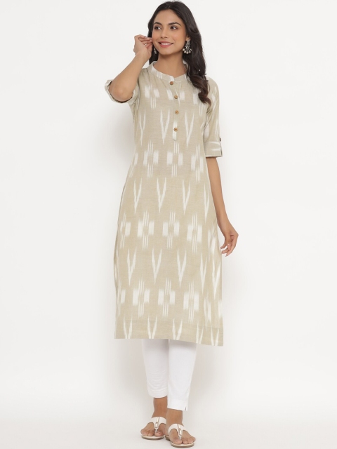

Do Dhaage Women Beige Ethnic Motifs Kurta