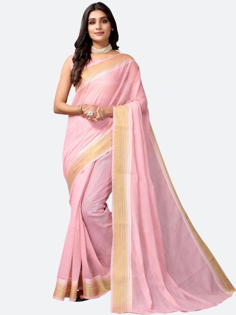 

KALINI Pink Woven Design Saree