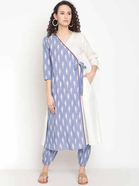 

Abhishti Women Blue Ethnic Motifs Kurta