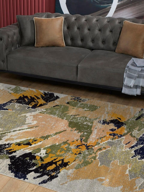 

OBSESSIONS Multicolured Polypropylene Abstract Carpet, Multi
