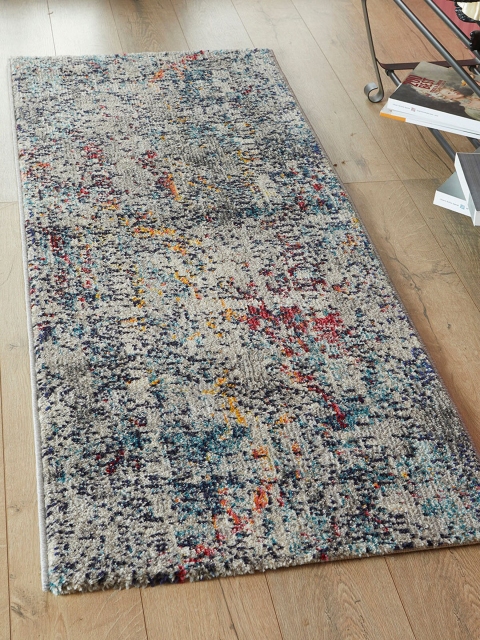 

OBSESSIONS Blue Abstract Patterned Runner