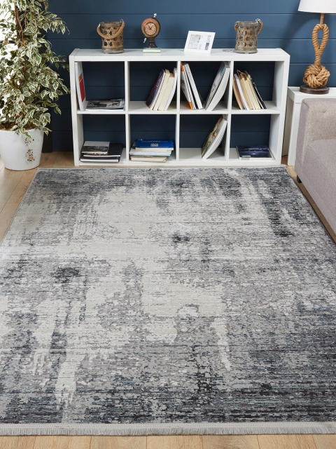 

OBSESSIONS Grey Abstract Contemporary Rectangular Carpets