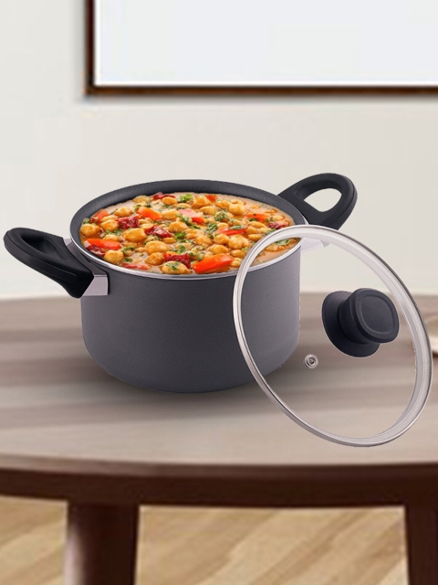 

THE CHEF STORY Grey Nonstick Stew Pan With Lid