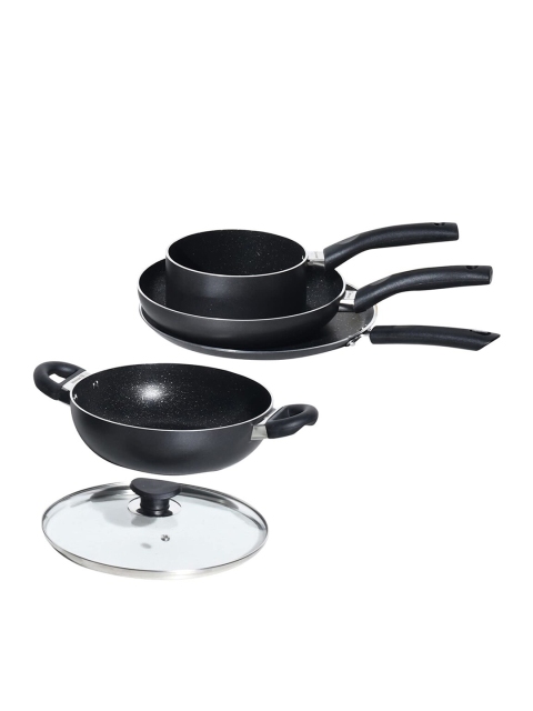 

BERGNER Set of 4 Black Non-Stick Cookware Set