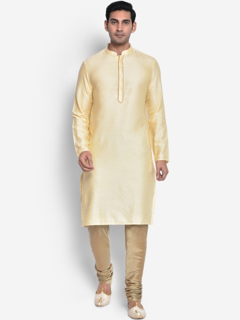 

KISAH Men Cream-Coloured Kurta with Churidar
