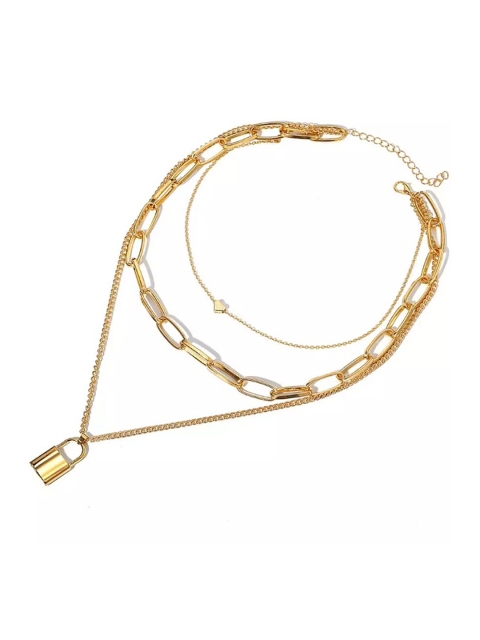 

Vembley Gold-Toned & Gold-Plated Set of 2 Layered Necklace