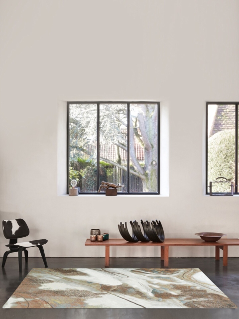 

OBSESSIONS Brown & Beige Abstract Contemporary Carpets
