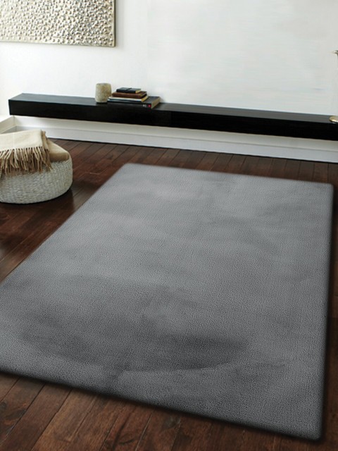 

OBSESSIONS Grey Solid Polyester Carpet