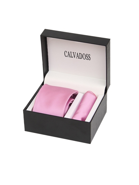 

Calvadoss Men Pink Printed Accessory Gift Set