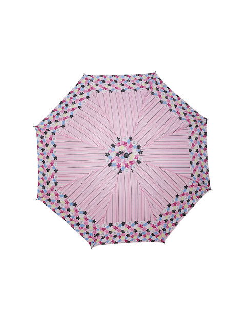 

LOOM LEGACY Pink Printed 3-Fold Umbrella